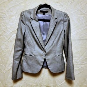 Express metallic shimmery grey blazer jacket